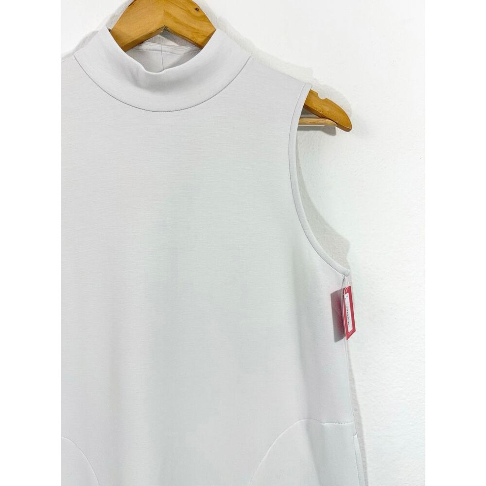 SPANX AirEssentials Sleeveless Mock Neck Dress White Cloud Size M NWT 50416R - Picture 8 of 12